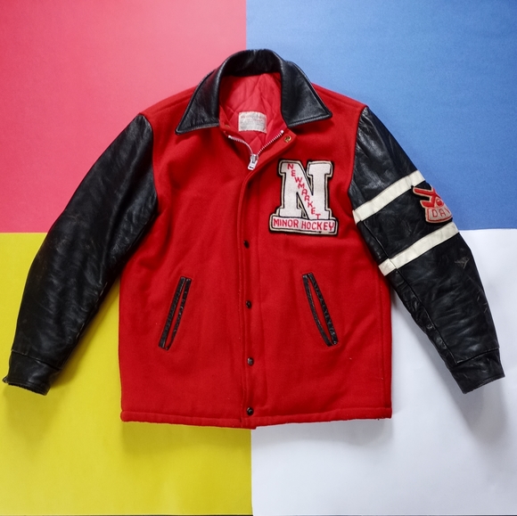 Vintage Hockey Leather Varsity Jacket “Dave”